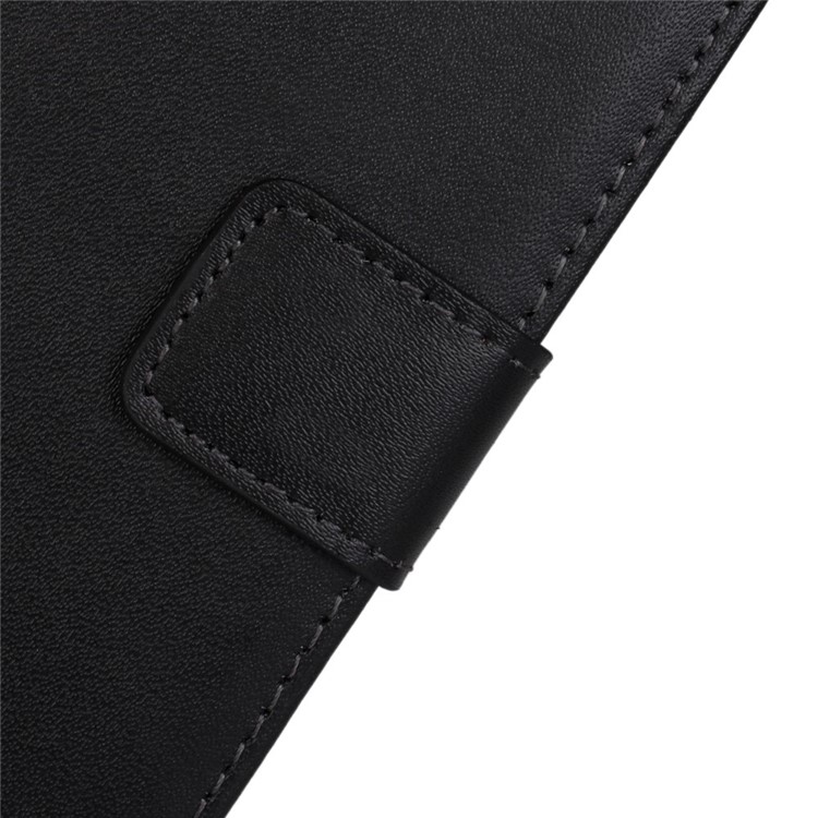 Genuine Split Leather Wallet Bracket Case for Huawei Ascend Mate7 - Black-8