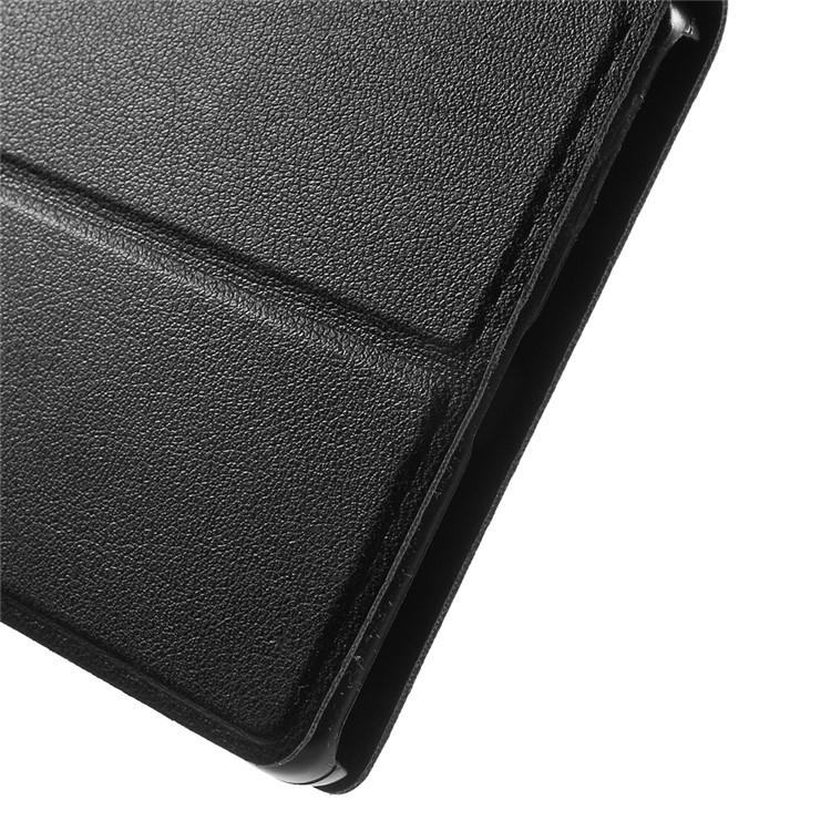 Window View Smart Leather Phone Case for Huawei Ascend P8 - Black-7