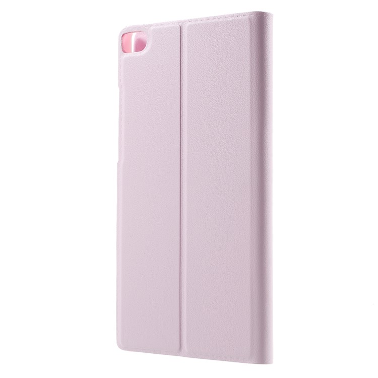 Window View Smart Leather Protective Case for Huawei Ascend P8 - Pink-2