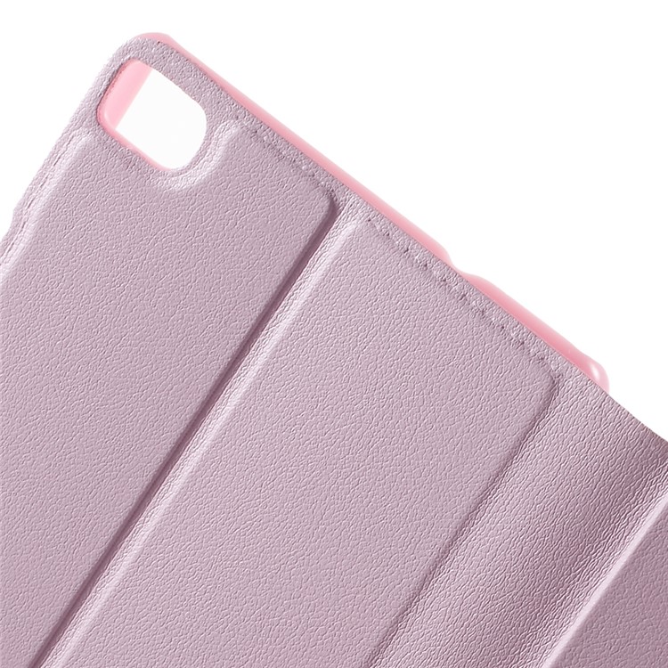 Window View Smart Leather Protective Case for Huawei Ascend P8 - Pink-5