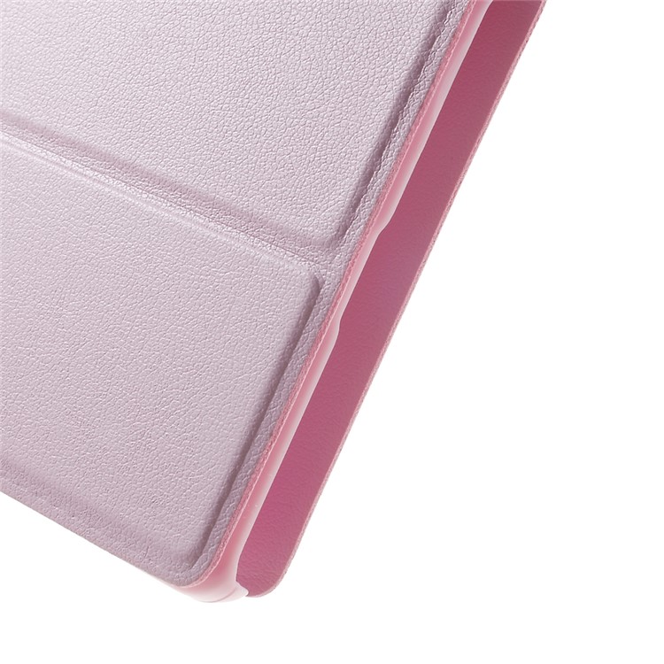 Window View Smart Leather Protective Case for Huawei Ascend P8 - Pink-7
