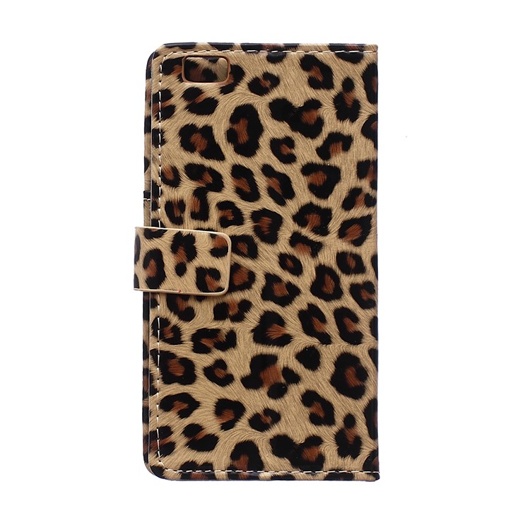 Leopard Pattern Wallet Stand Leather Case for Huawei Ascend P8 Lite-2