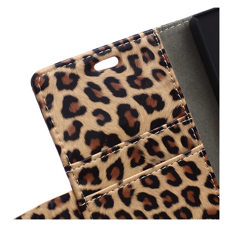 Leopard Pattern Wallet Stand Leather Case for Huawei Ascend P8 Lite-5