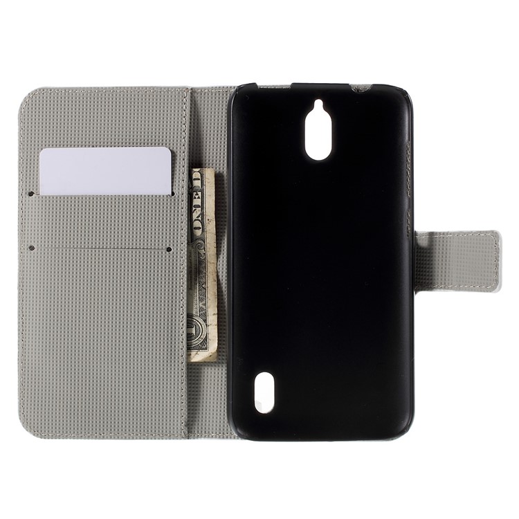 Blue Butterfly Flip Wallet Leather Phone Case for Huawei Y625-6