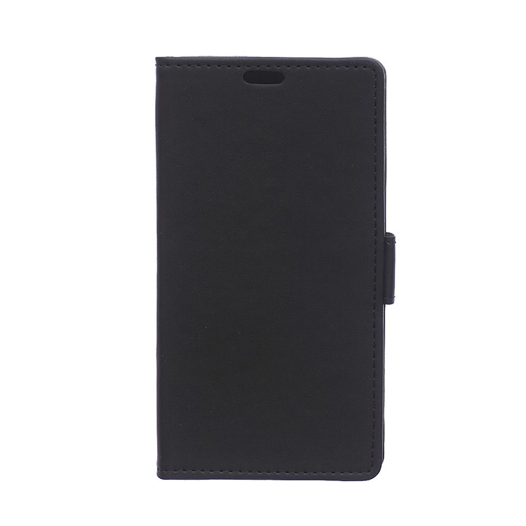 Wallet Leather Case for Huawei Ascend P8 Lite with Stand - Black-1