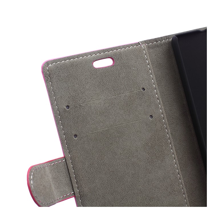 Wallet Leather Case for Huawei Ascend P8 Lite with Stand - Black-6