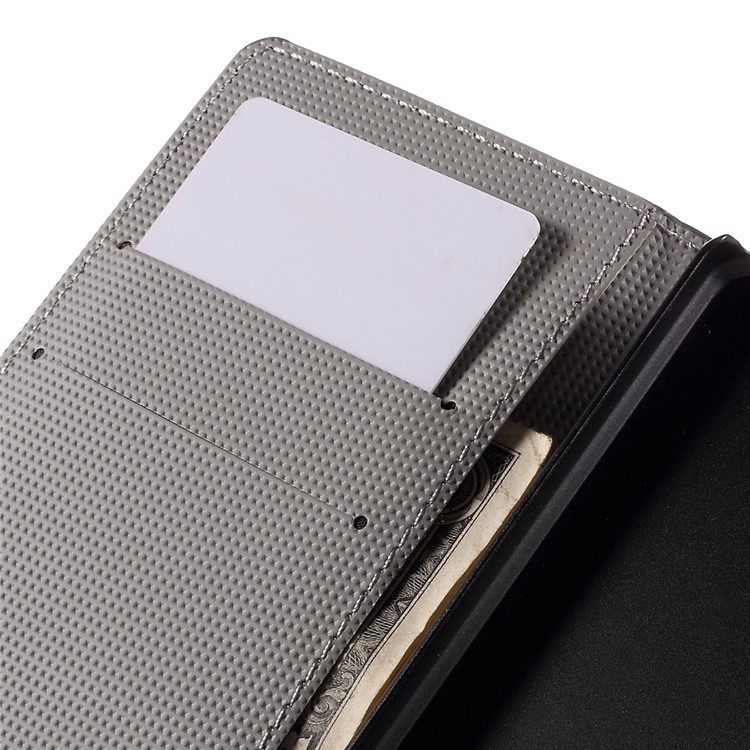 Green Napping Owl Wallet PU Leather Shell for Huawei Ascend P8 Lite-7