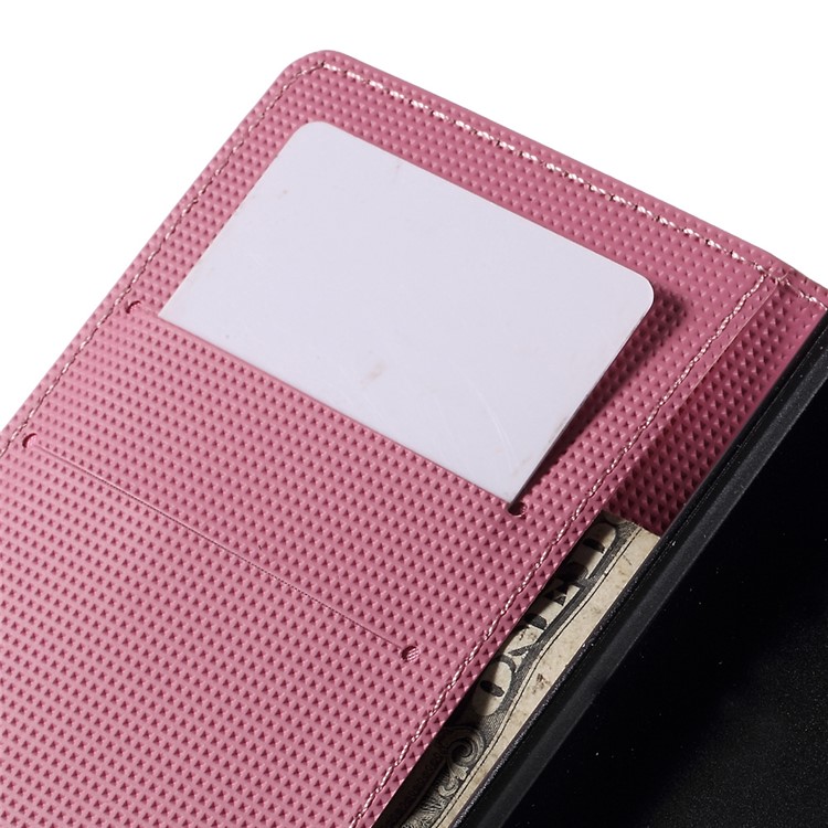 Butterflies and Circles Card Holder Leatherette Cover for Huawei Ascend P8 Lite-7