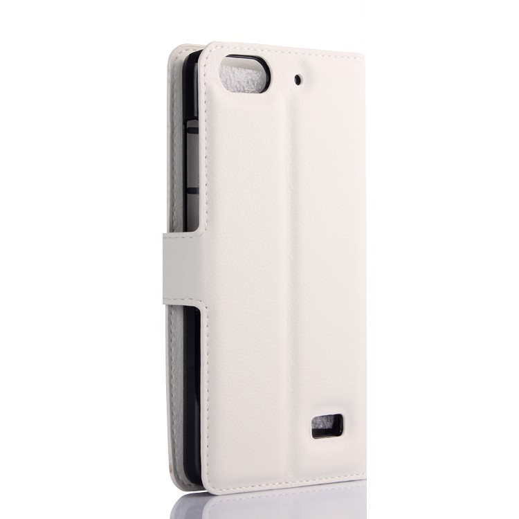 Litchi Grain Wallet Leather Stand Case for Huawei Honor 4C - White-2