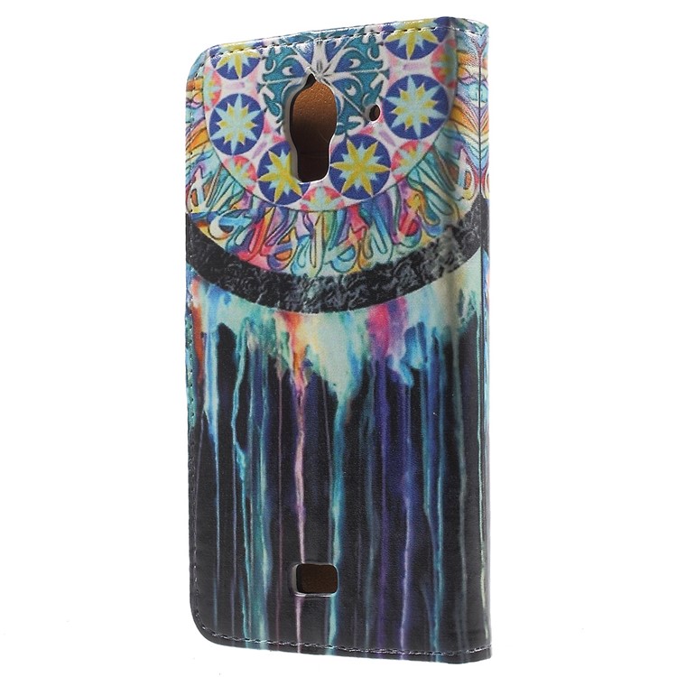 Dream Catcher Leather Wallet Case for Huawei Y360-2