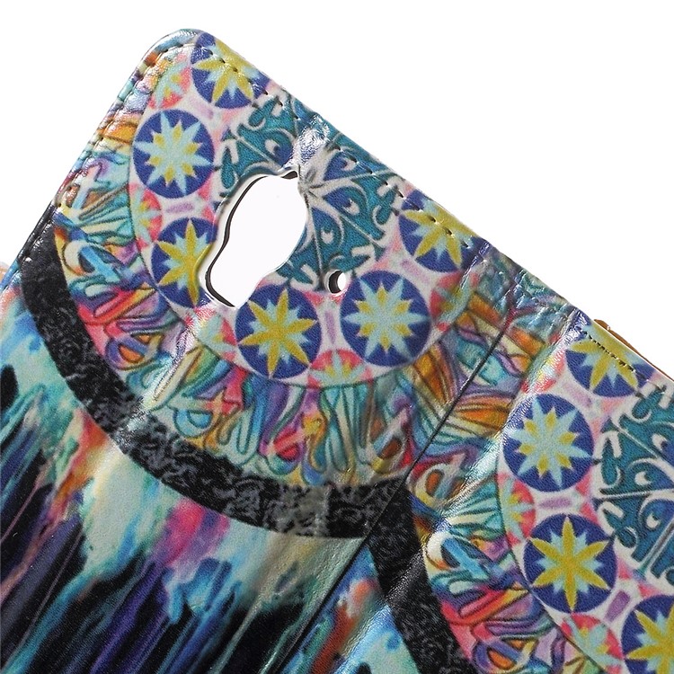 Dream Catcher Leather Wallet Case for Huawei Y360-7