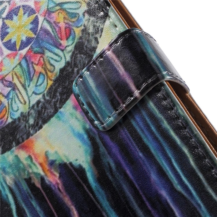Dream Catcher Leather Wallet Case for Huawei Y360-8