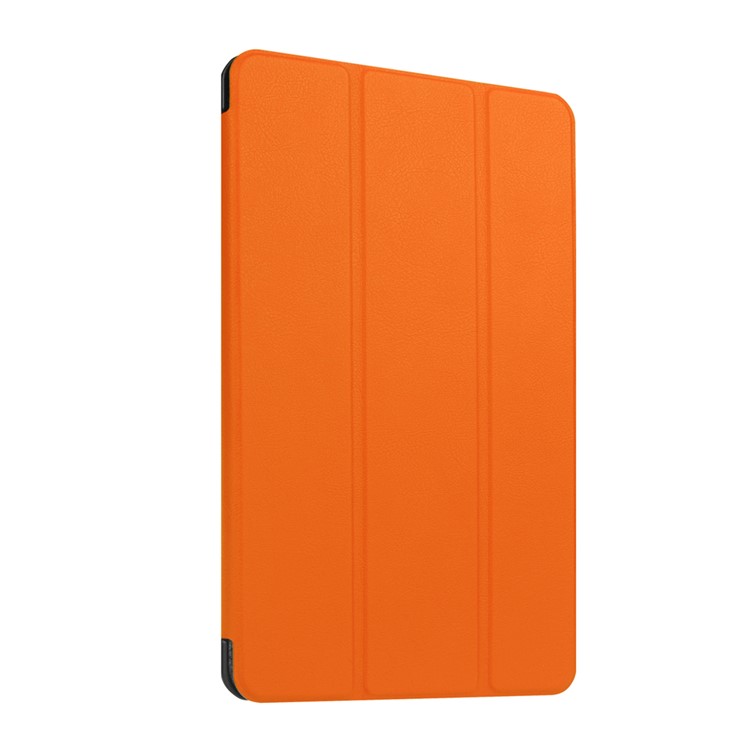 Leather Cover for Huawei MediaPad T1 10 with Tri-fold Stand - Orange-1