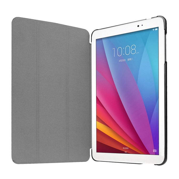 Leather Cover for Huawei MediaPad T1 10 with Tri-fold Stand - Orange-6