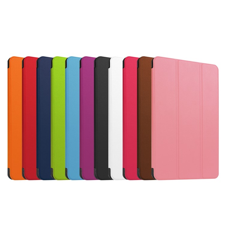 Leather Cover for Huawei MediaPad T1 10 with Tri-fold Stand - Orange-7