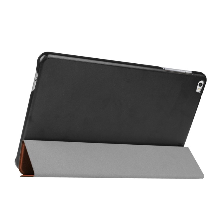 Leather Cover for Huawei MediaPad T1 10 with Tri-fold Stand - Brown-5