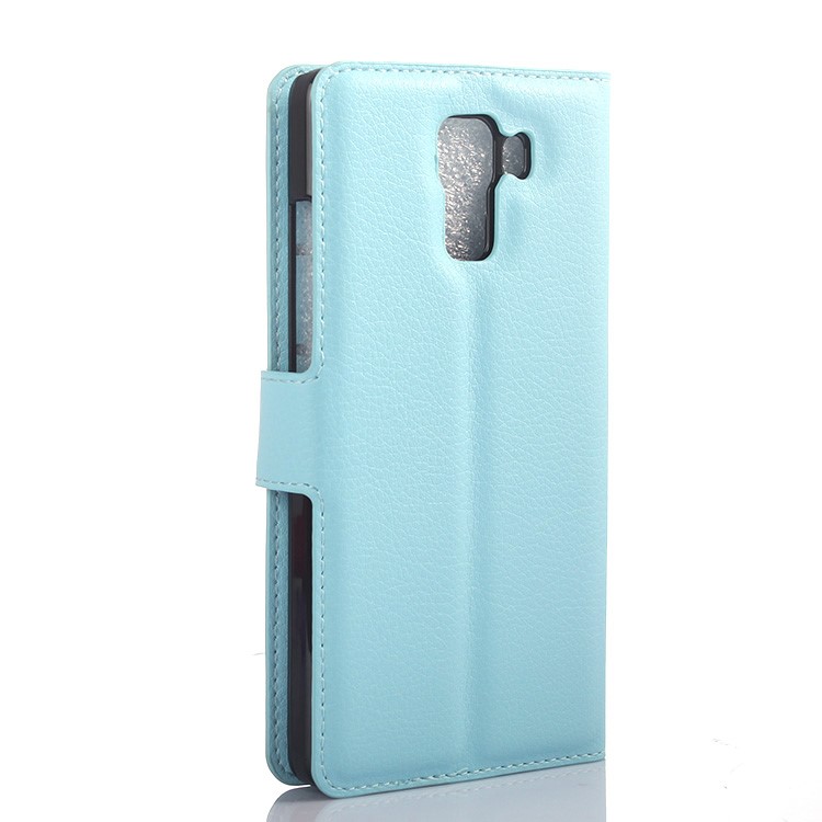 Litchi Skin Leather Card Holder Cover for Huawei Honor 7 / 7 Premium - Baby Blue-2