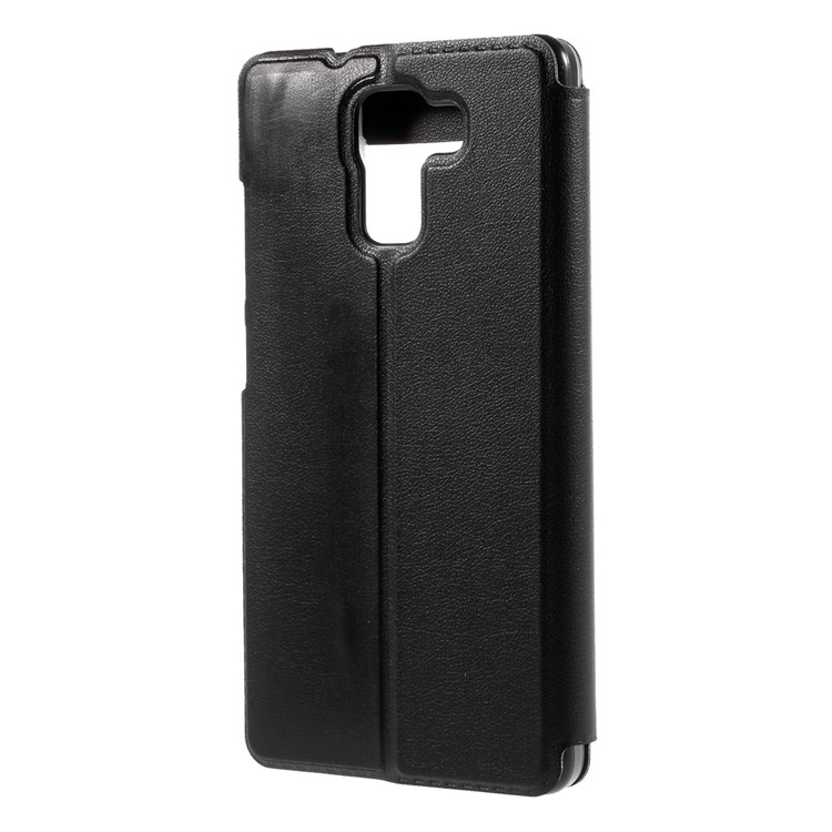 Multifunctional View Window Leather Phone Case for Huawei Honor 7 / 7 Premium - Black-2
