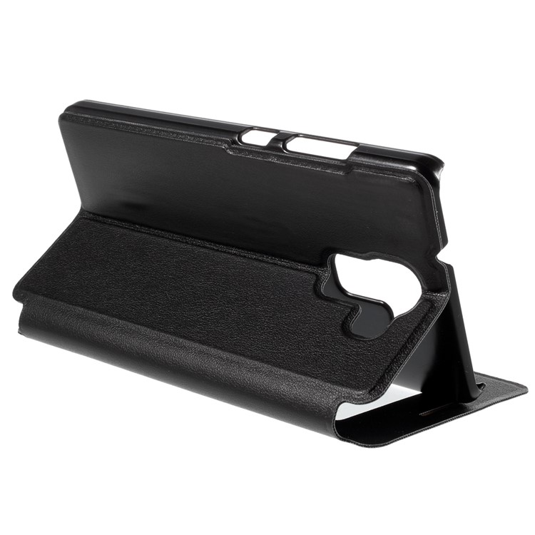 Multifunctional View Window Leather Phone Case for Huawei Honor 7 / 7 Premium - Black-5