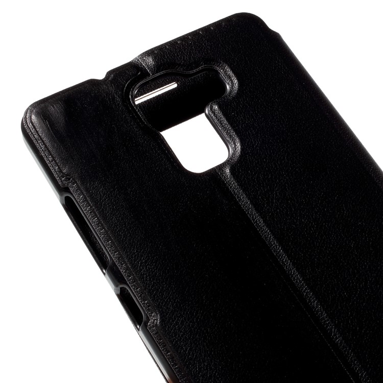 Multifunctional View Window Leather Phone Case for Huawei Honor 7 / 7 Premium - Black-8