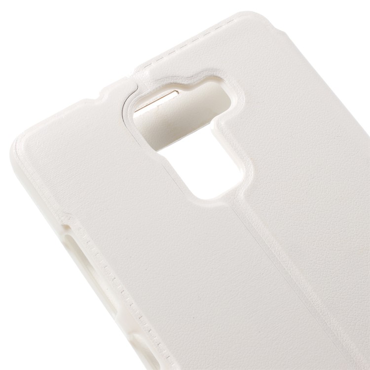 Multifunctional View Window Leather Phone Case for Huawei Honor 7 / 7 Premium - White-8