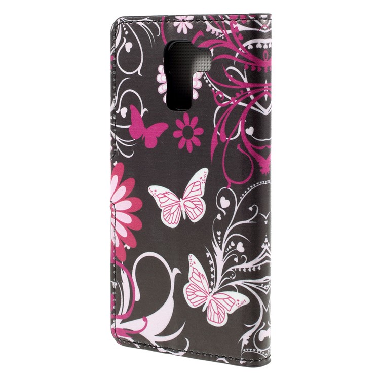 Floral and Butterflies for Huawei Honor 7 / 7 Premium Wallet Stand Leather Case-2