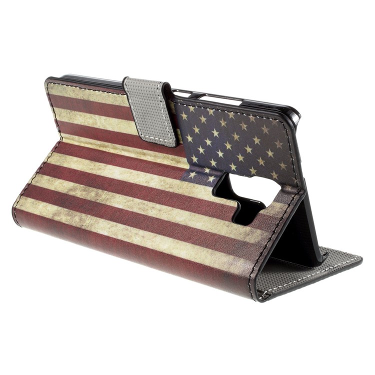 Vintage American Flag for Huawei Honor 7 / 7 Premium Wallet Stand Leather Cover-9