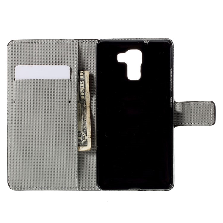 Vintage American Flag for Huawei Honor 7 / 7 Premium Wallet Stand Leather Cover-11