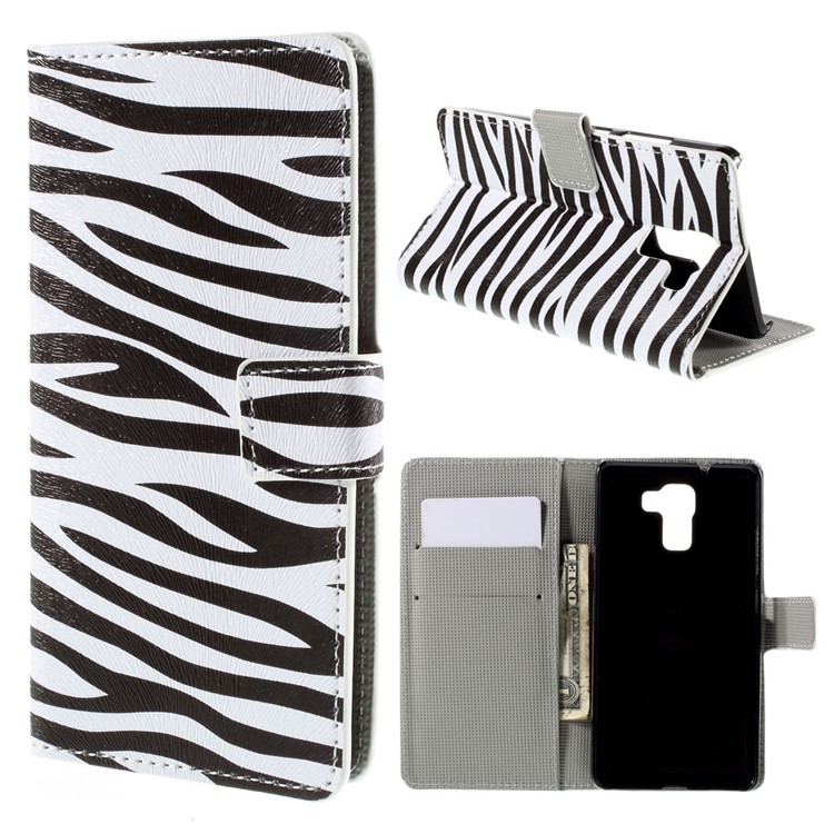 Zebra Stripe for Huawei Honor 7 / 7 Premium Wallet Leather Flip Cover-1