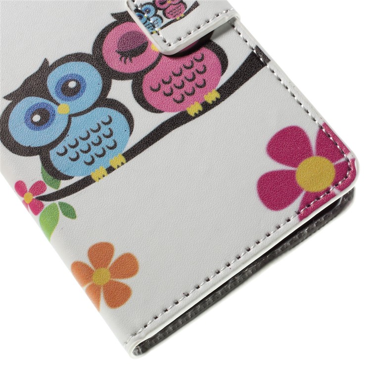 Owl Lovers Leather Stand Cover for Huawei Honor 7 / 7 Premium-8