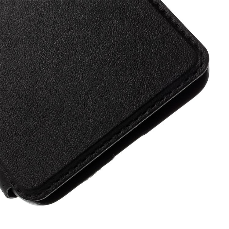 Window View Leather Stand Case for Huawei Honor 4A / Y6 - Black-7