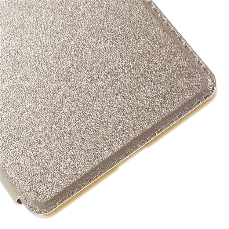View Window Leather Stand Phone Case for Huawei Mate S - Champagne-7