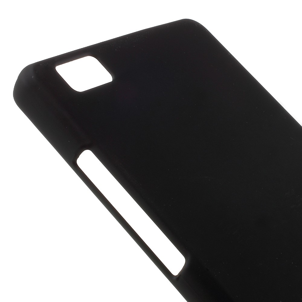 Rubberized Hard Plastic Case for Huawei Ascend P8 Lite - Black-4