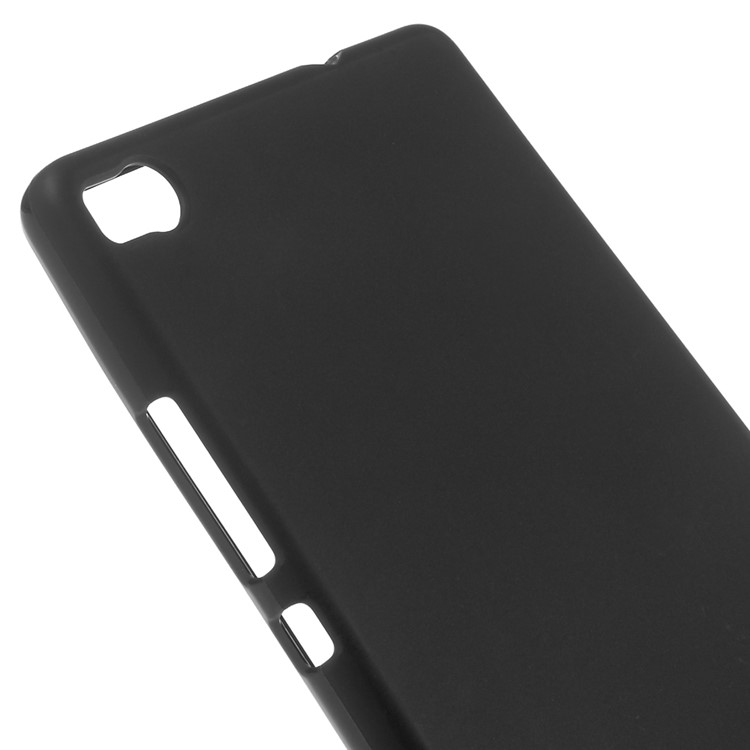 Matte Soft TPU Gel Case for Huawei Ascend P8 - Black-3
