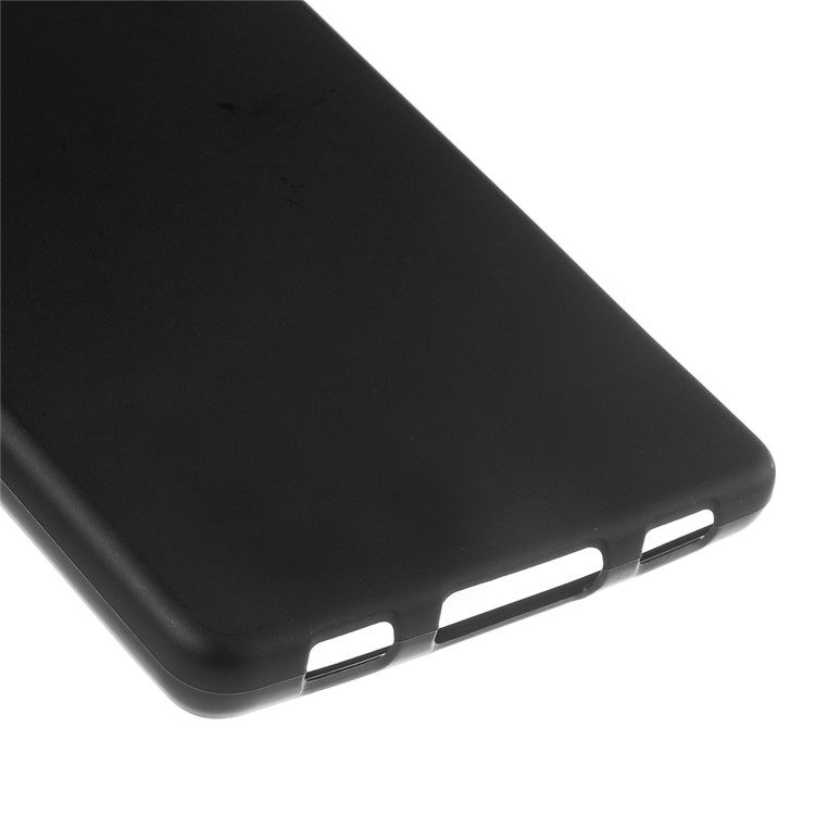 Matte Soft TPU Gel Case for Huawei Ascend P8 - Black-4