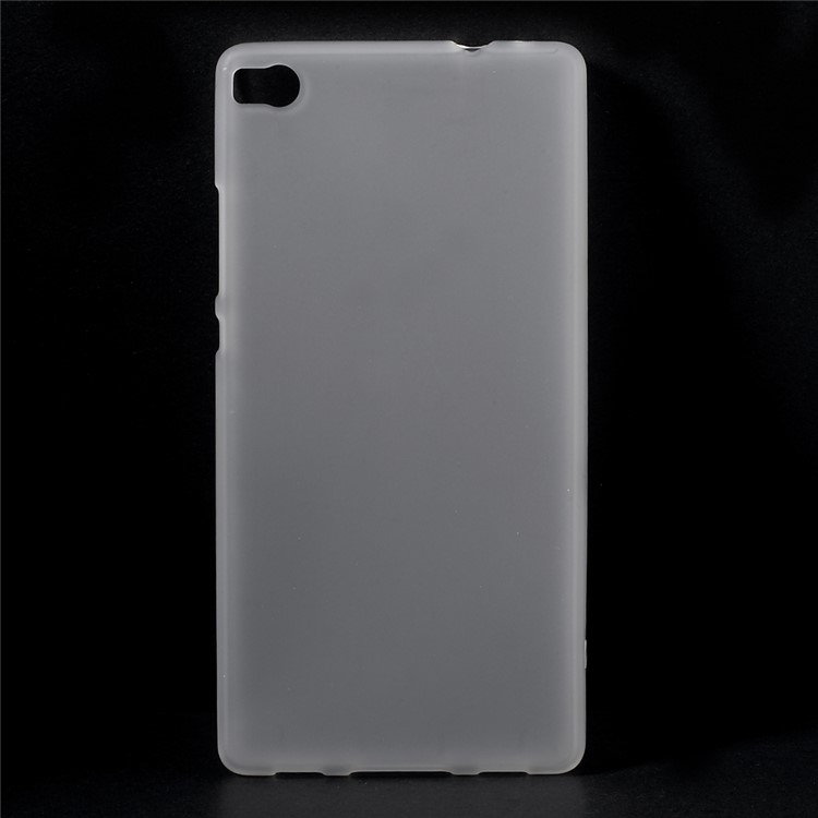 Matte Soft TPU Gel Cover for Huawei Ascend P8 - Transparent-1