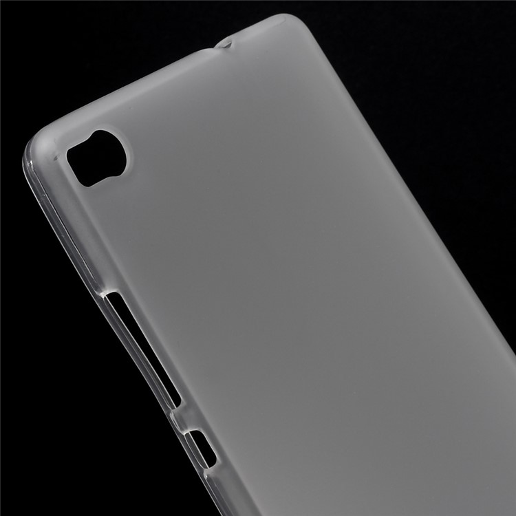 Matte Soft TPU Gel Cover for Huawei Ascend P8 - Transparent-3