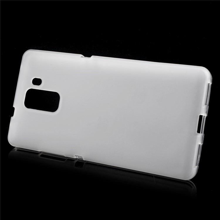 Matte Soft TPU Gel Cover for Huawei Honor 7 - White-2