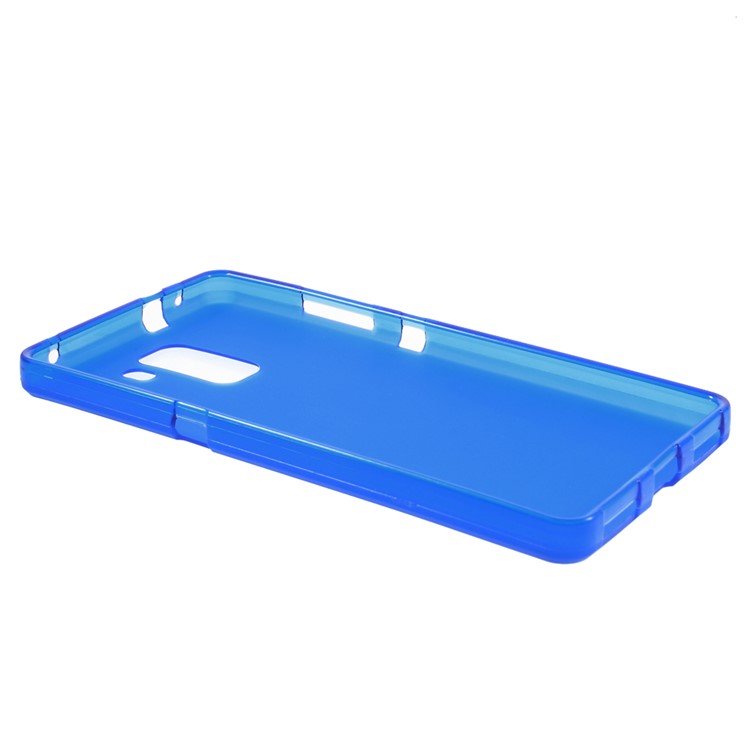 Matte Flexible TPU Skin Cover for Huawei Honor 7 - Blue-3