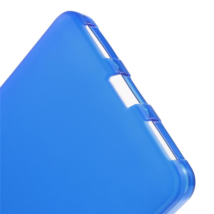 Matte Flexible TPU Skin Cover for Huawei Honor 7 - Blue-4