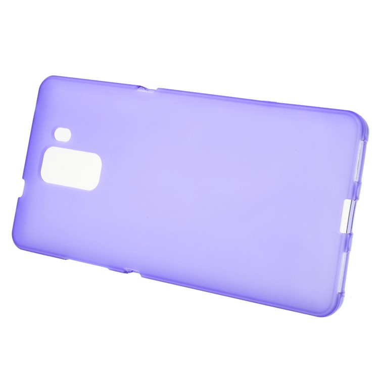 Matte Flexible TPU Skin Case for Huawei Honor 7 - Purple-2