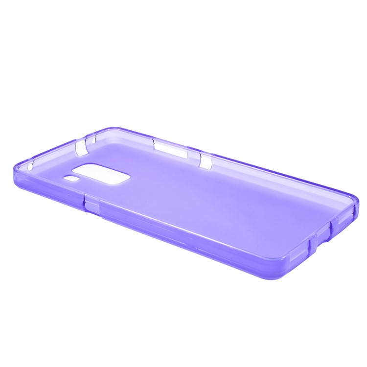 Matte Flexible TPU Skin Case for Huawei Honor 7 - Purple-3