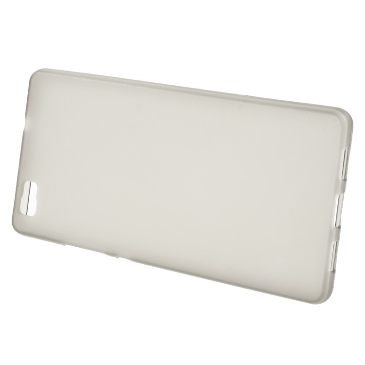 Matte TPU Phone Shell for Huawei Ascend P8 Lite - Grey-2
