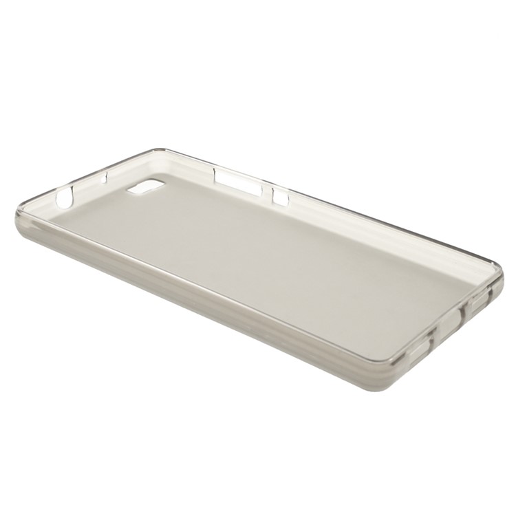 Matte TPU Phone Shell for Huawei Ascend P8 Lite - Grey-3