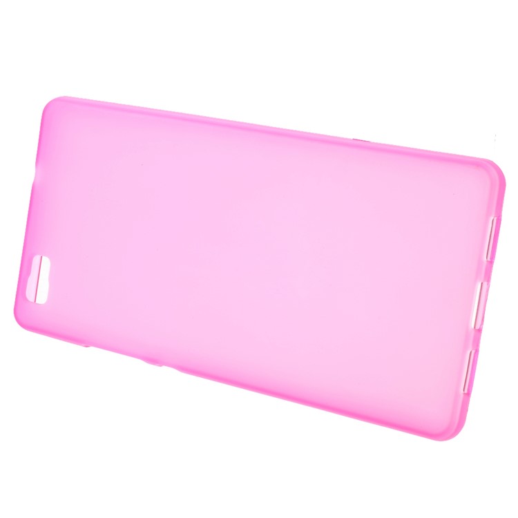 Matte TPU Phone Cover for Huawei Ascend P8 Lite - Rose-2