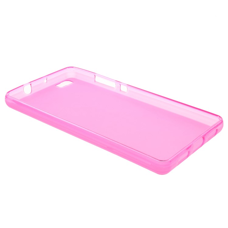 Matte TPU Phone Cover for Huawei Ascend P8 Lite - Rose-3