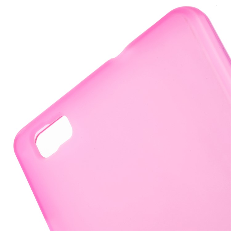 Matte TPU Phone Cover for Huawei Ascend P8 Lite - Rose-5