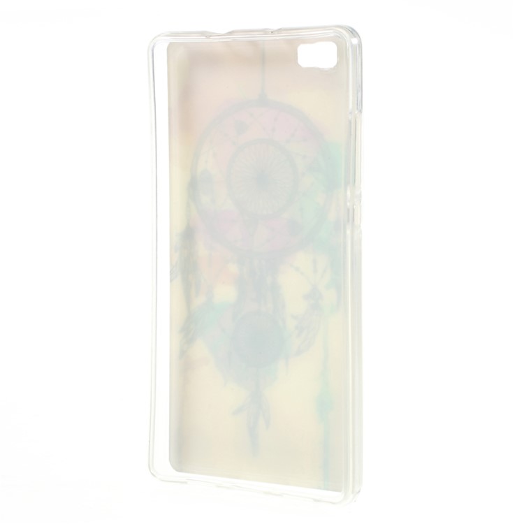 For Huawei Ascend P8 Lite Glossy TPU Gel Skin Cover - Watercolor Dreamcatcher-2