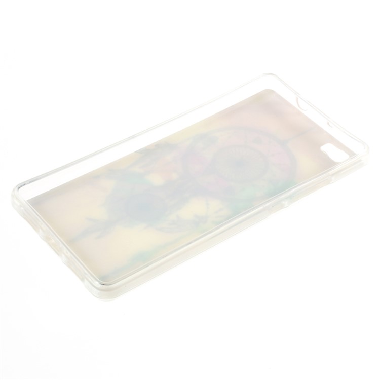 For Huawei Ascend P8 Lite Glossy TPU Gel Skin Cover - Watercolor Dreamcatcher-3