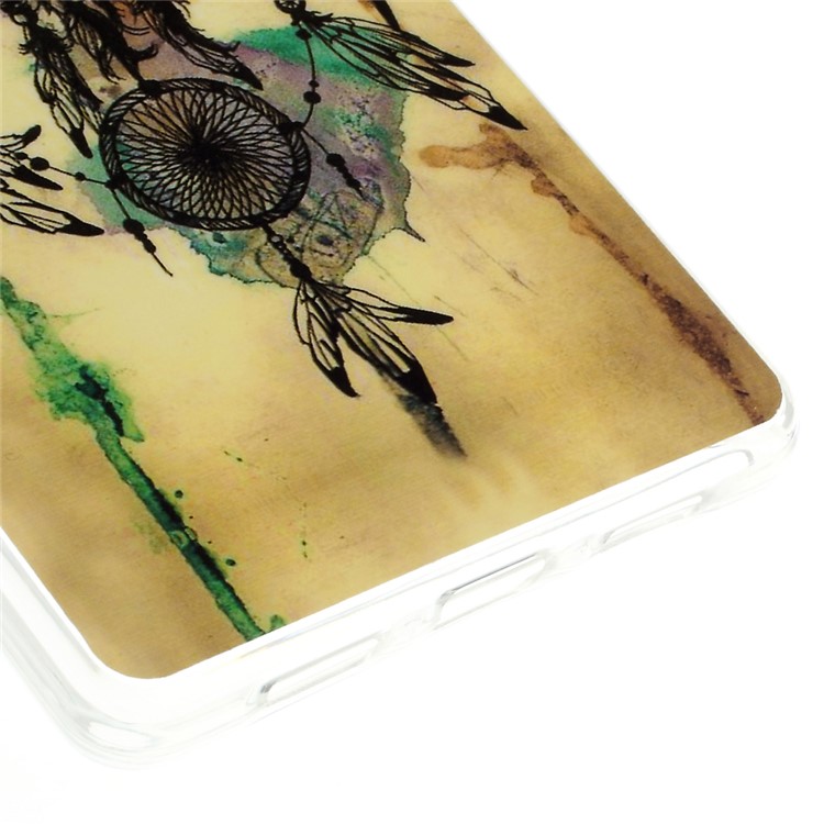 For Huawei Ascend P8 Lite Glossy TPU Gel Skin Cover - Watercolor Dreamcatcher-5